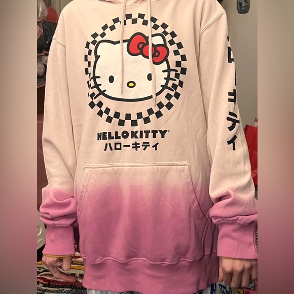 Sanrio | Hello Kitty Ombré Hoodie Pink/Purple Size Small - Picture 10 of 10